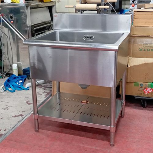 一槽シンク BGあり 幅750×奥行650×高さ850 【東京ラーメン専門館在庫】