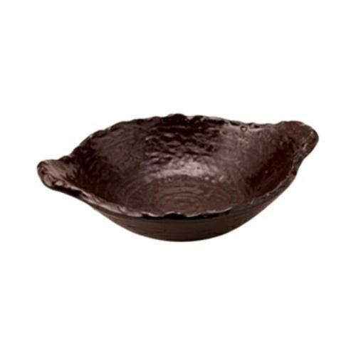 【飲食店定番】耐熱浅鍋 茶 22cm 5個入 幅280×奥行220×高さ68(mm)