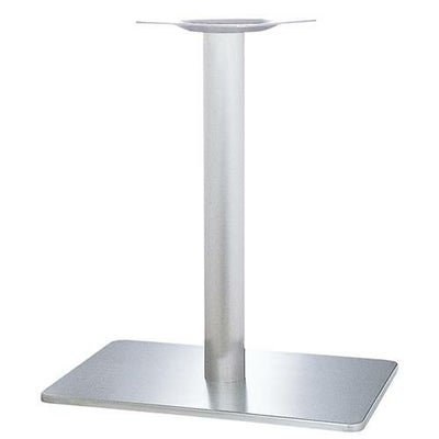 ステンレスH.Lベーステーブル脚 ベースサイズ：A700×B500×高さ700 品番：TST （ステンレスH・L） カラー：ポールステンレスヘアーライン ポール：139φ