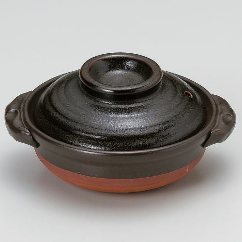 天目5号鍋 17×φ15×9cm(400cc)(身5.5cm) 386-079