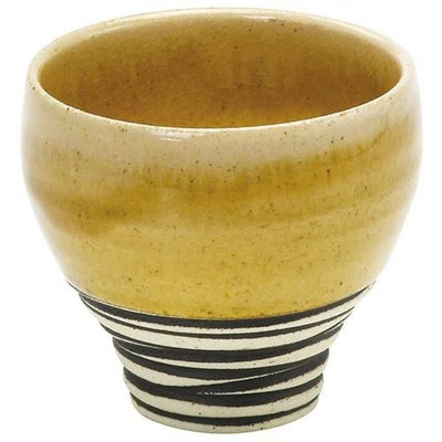 冷酒カップ　栗毛釉窯変