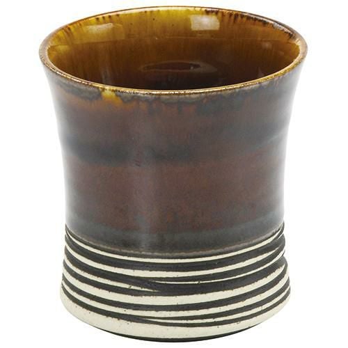 焼酎カップ アメ釉窯変