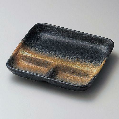 手造り備前風角尺皿 25.4×25×2.6cm 183-109/業務用/新品/小物送料対象