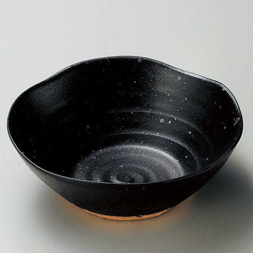 黒織部波口6.0盛鉢 φ18.6×6.7cm 040-189