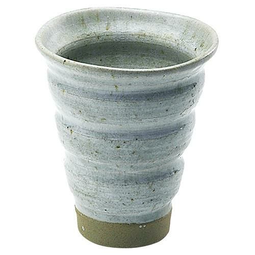 削りラッパタンブラー 青磁刷毛