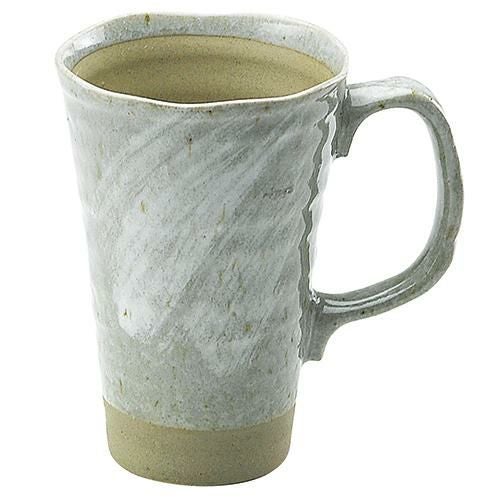 ビールジョッキー　青磁刷毛