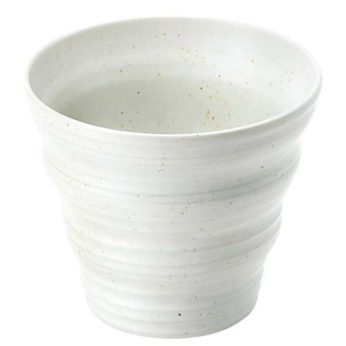 手捻りロックグラス 粉引斑点