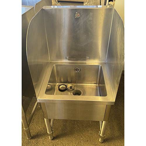 中古】一槽シンク BGあり 幅500×奥行500×高さ600 【送料別途見積