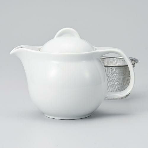 シンプルサークル白ポット小 φ10.5×15.5×11.5cm(440cc) 371-129