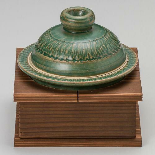 織部(手造り)5号鍋 φ16.5×12cm(500cc)(身6.5cm) 386-029