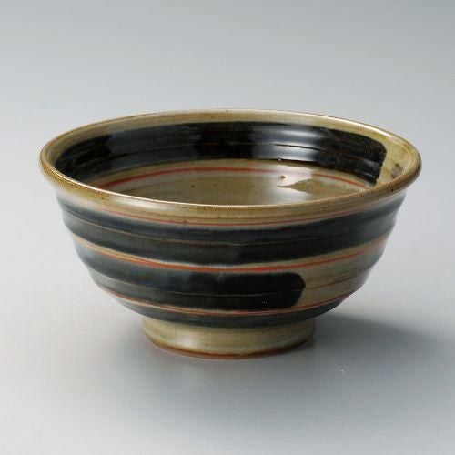 唐津呉須刷毛6.0深丼 φ19×9.5cm 312-099