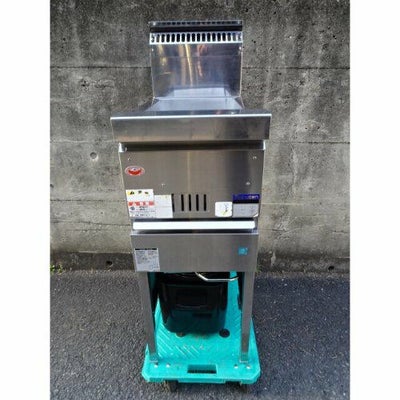 業界最長1年保証】【中古】ガスフライヤー 北沢産業 KFE-35 幅360×奥行 
