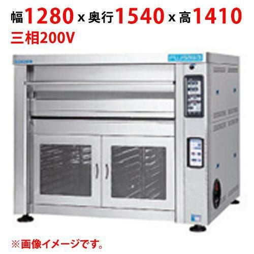 【マルゼン】デッキオーブン プリンス PJB3-2HL 幅1280×奥行1540×高さ1410(mm) 三相200V【送料別途見積】