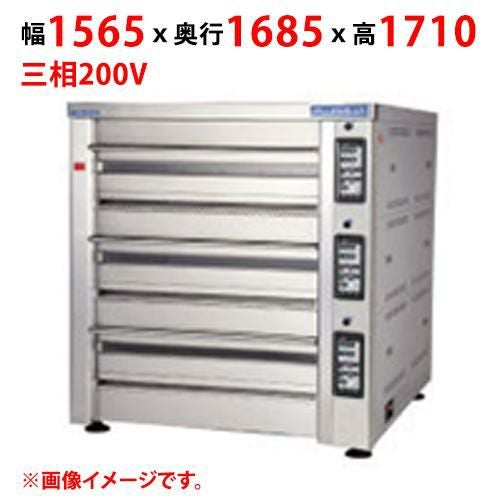【マルゼン】デッキオーブン プリンス PJS3-111B 幅1565×奥行1685×高さ1710(mm) 三相200V【送料別途見積】