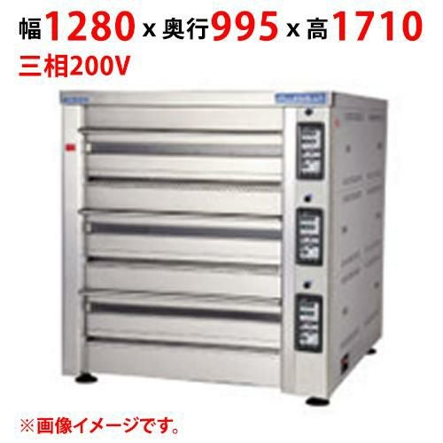 【受注生産品】【マルゼン】デッキオーブン プリンス PJT3-111BL 幅1280×奥行995×高さ1710(mm) 三相200V 50/60Hz