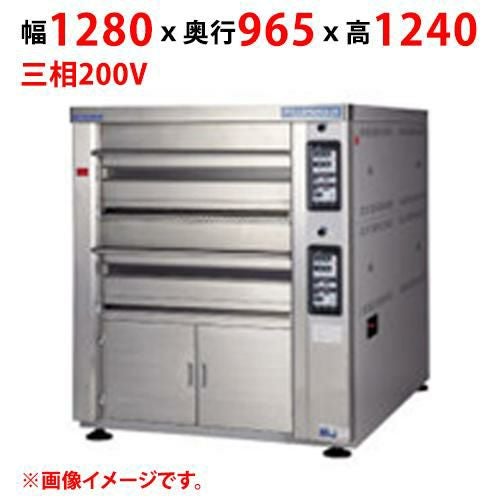 【受注生産品】【マルゼン】デッキオーブン プリンス PJT3-2S 幅1280×奥行965×高さ1240(mm) 三相200V 50/60Hz