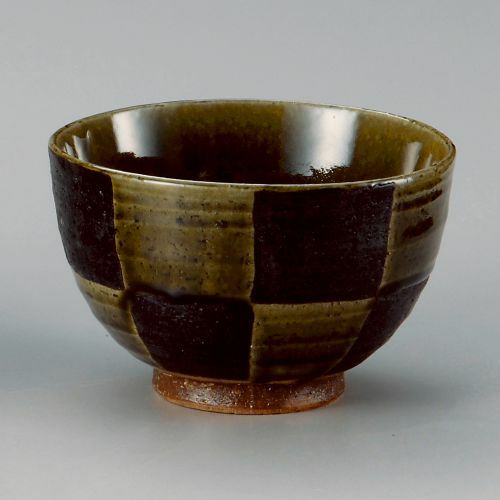 織部市松夏目5.0丼 φ15.5×10cm 325-249