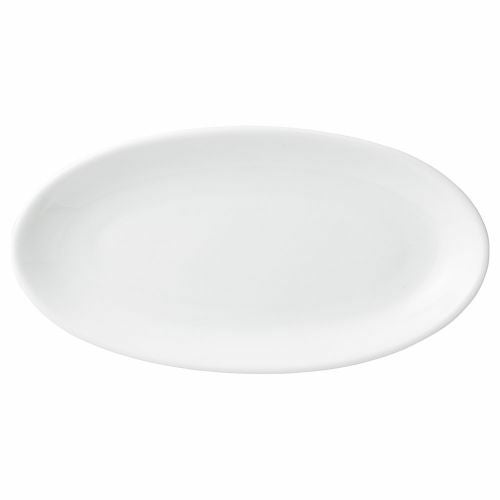 ルナホワイト31cm細プラター 30.7×16×3.2cm 477-169