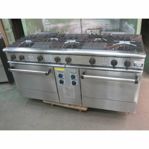 中古】ガスレンジ 北沢産業 KXY-1560 幅1500×奥行600×高さ800 【送料
