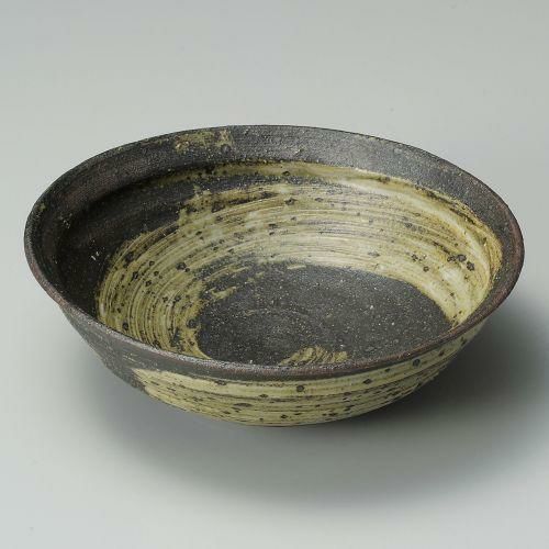 灰刷毛目7.0鉢 φ20.5×6cm 256-169