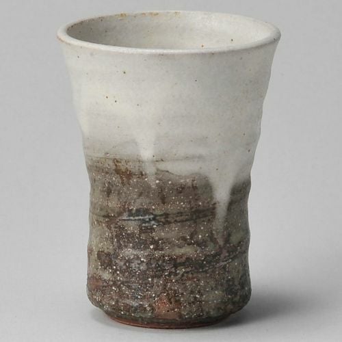 灰釉粉引フリーカップ φ8×10.5cm(280cc) 266-039
