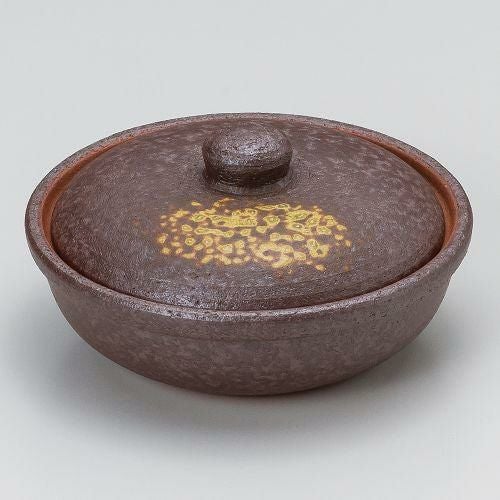 焼締5号平鍋 φ15.5×7.5cm(320cc)(身4.7cm) 386-119