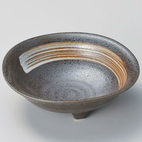 白刷毛天目三ツ足大鉢 φ17×5cm 073-368 (5個入) 