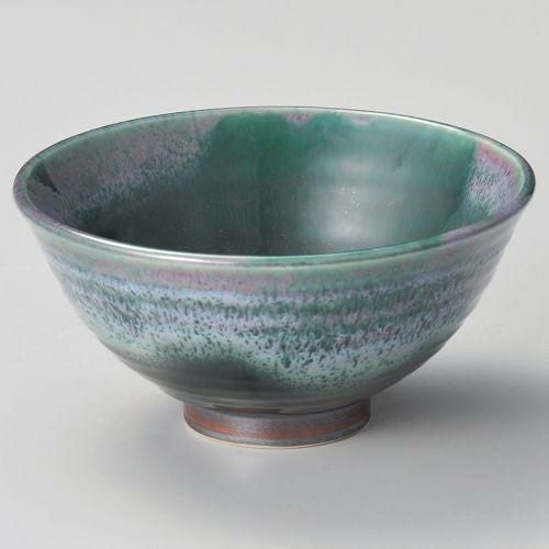 緑彩辰砂反5.5丼 φ16.2×8cm 318-299