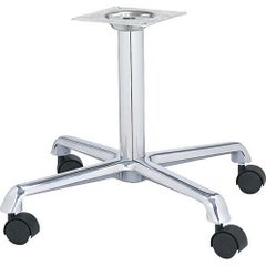 アルミダイキャストイス脚　キャスター付 ベースサイズ：A600×B440×C440×高さ450迄指定可 品番：DC-C-600 塗装カラー：11-C ポール：50φ