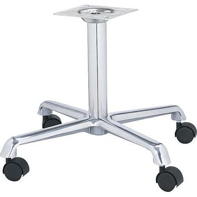 アルミダイキャストイス脚　キャスター付 ベースサイズ：A600×B440×C440×高さ450迄指定可 品番：DC-C-600 塗装カラー：11-C ポール：50φ