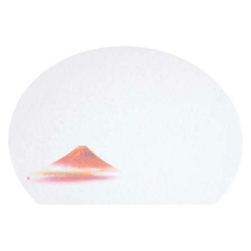 尺三 半月 懐石まっと 抗菌遠赤和紙（100枚入） WH-1 赤富士 オールシーズン 【同梱グループA】