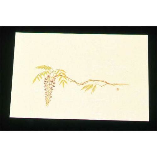 遠赤外線抗菌和紙 四季の花 尺三懐石まっとクリーム(100枚入) WSS-7 藤 4月から5月