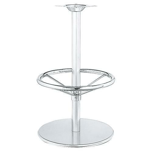 スチールベーススタンドイス脚（足掛付） ベースサイズ：A400φ×H20×高さ700迄指定可 品番：RSQ-N-R 塗装カラー：881-STP ポール：42φ