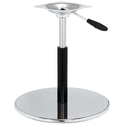 スチールベースイス脚（ガス圧昇降式） ベースサイズ：A400φ×H20×高さ425～340 品番：RSQ-N-R 塗装カラー：G-14 ポール：42φ