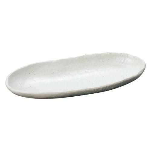 粉引石目長皿(大) 33.5×14.5×4.3cm 412-359