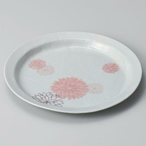 ピンクダリア夢想花23センチプレート φ23×2cm 204-099