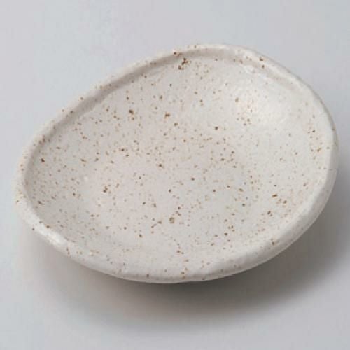 【飲食店定番】丸皿 たまご型多用皿(白)