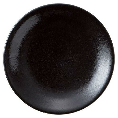 柚子黒天目尺皿 φ30.8×4.1cm 586-079