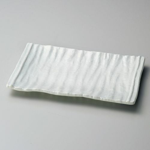 白マット長角大皿 33.3×21.2×3cm 162-029