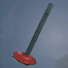 しゃもじ 【ABS田舎しゃもじ 黒内朱 68×208 8-843-5】 ABS/【グループA】