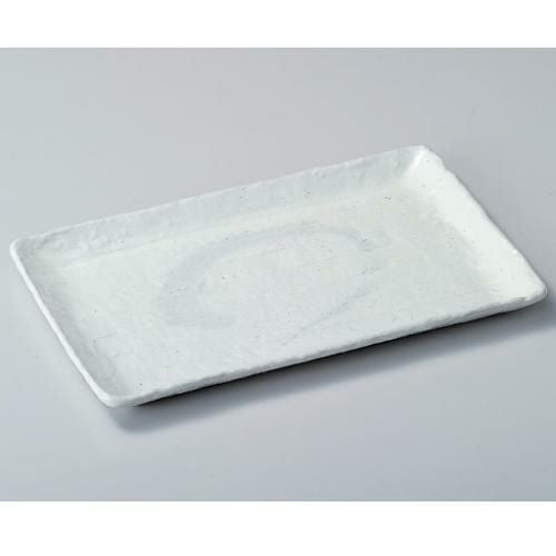 角皿 アジアン粉引長角大皿/盛器