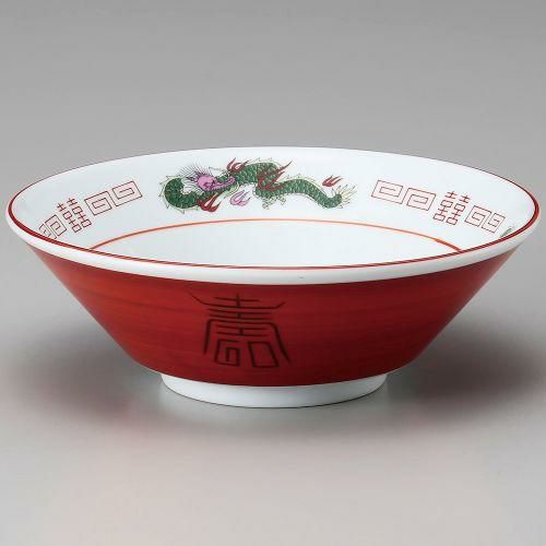 赤巻三ツ竜切立6.8丼 φ21.5×7.5cm 605-229