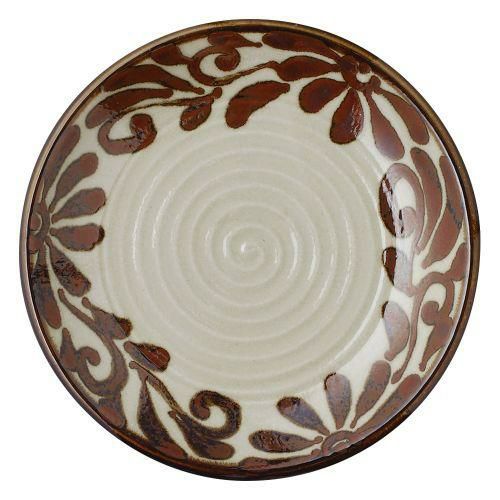 琉球サビ唐草9.0皿 φ26.5×3.3cm 399-039