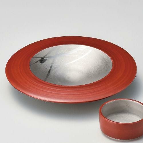 令和プラチナリム刺身鉢 16×16×5.7cm 023-229