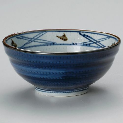 呉須巻錆点玉渕6.0丼 φ18.8×8cm 313-179