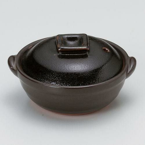 天目4号浅鍋 14×φ12.5×7.5cm(200cc)(身4.3cm) 386-199