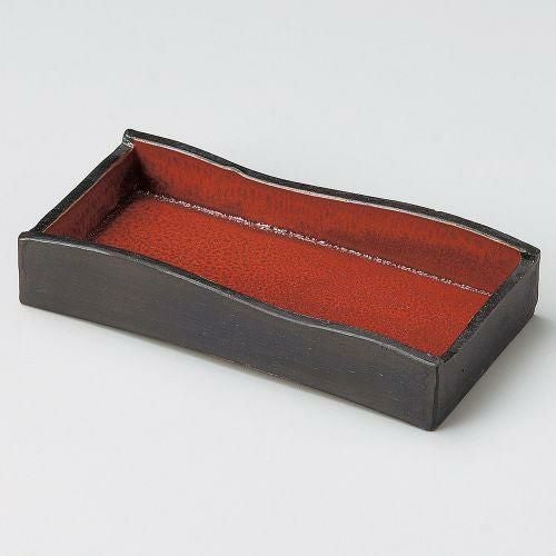 ジャパネスク長角突出皿小 19.8×9.2×2.8cm 128-099