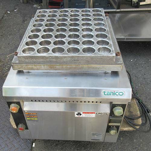 自動回転たこ焼き機 ス－パ－たこまるこ業務用 LPガス用 No.03385 タニコー 自動回転たこ焼き機 スーパーたこまるこ MKG48N-45