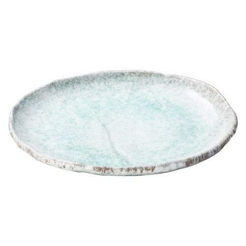 青釉10号丸変形皿 29.5×24.5×4.5cm 417-269