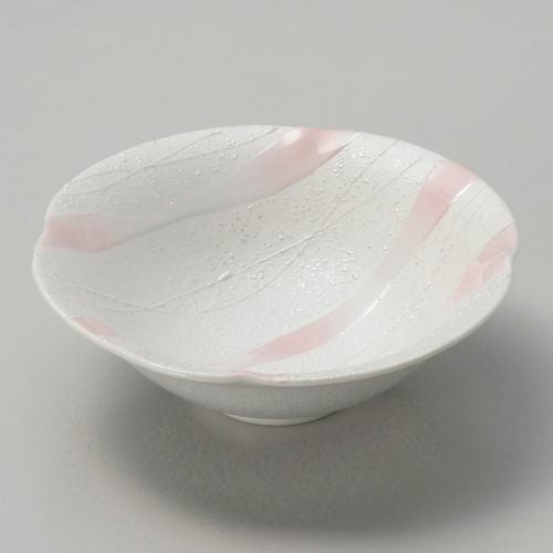 ピンク一珍輪花向付 15.5×5.2cm 037-109